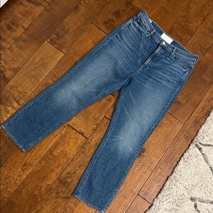 MOTHER Women's Straight Jeans in Deep Blue